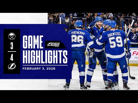 Sabres vs. Lightning | Lightning Radio Highlights | February 3, 2026
