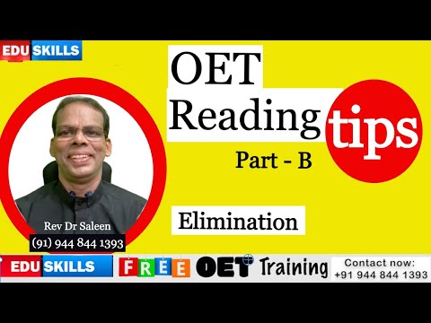 Edu Skills OET Reading Part - B: Tricks, Tips and Strategies: Elimination - Absolutes