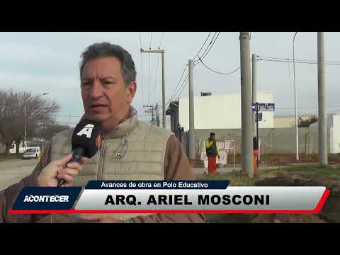 Marcos Juárez: Avance de obras en el centro de la ciudad y polo educativo
