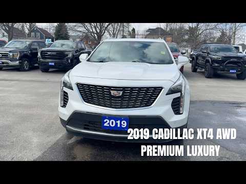 2019 Cadillac XT4 AWD 4dr Premium Luxury in White for sale at Gananoque Chevrolet Buick GMC in Gananoque, ON