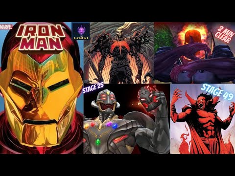 IRONMAN 80 CTP OF RAGE - GBR DORMAMU - WBL MEPHISTO STAGE 49 & ULTRON STAGE 25| Marvel Future Fight