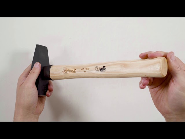 Video teaser for KS TOOLS 142.1380 Schlosserhammer mit Hickorystiel 800g (Unboxing)