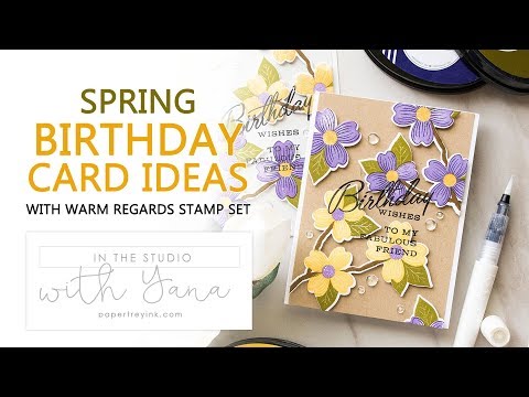 SPRING BIRTHDAY CARD IDEAS - Easy Handmade Cards