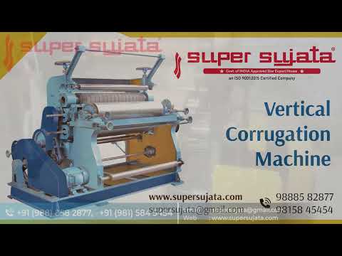 Vertical Type Single Face Corrugation Machine