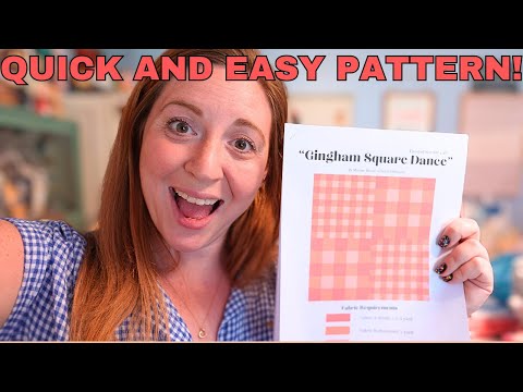 FREE Quilt Pattern!!! "Gingham Square Dance" Beginner Friendly Quilt! + LIVESTREAM Announcement!
