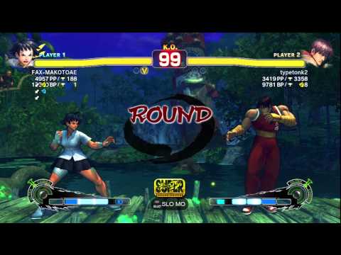 FAXgimoto [Makoto] vs. typetonk2 [Guy] | SSF4 Arcade Edition