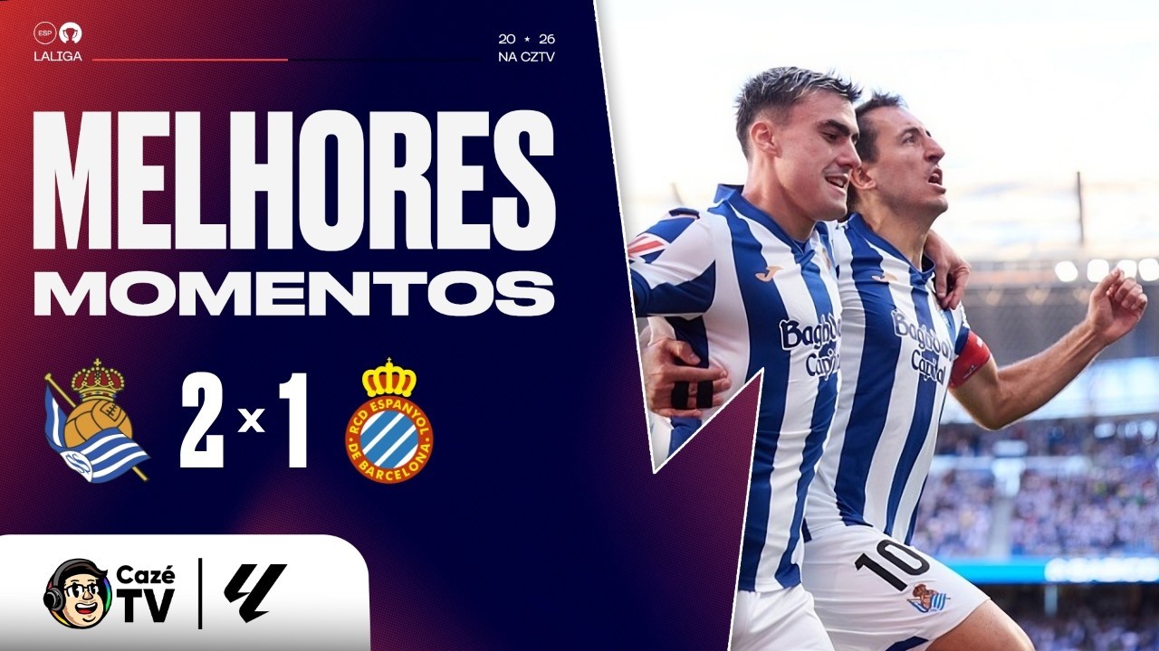 MELHORES MOMENTOS: REAL SOCIEDAD 2 X 1 ESPANYOL | LALIGA 26/27 | 3ª RODADA