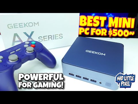 GEEKOM AX8 Max Mini PC with AMD Ryzen 7 8745HS Dual 2.5GbE Lan Port| 32GB DDR5(Upgradable),1TB NVMe SSD(Expandable)| Radeon 780M,USB4.0(40Gbps),Quad Display| Windows 11 Pro Gaming,Office,Video Editing video review thumbnail