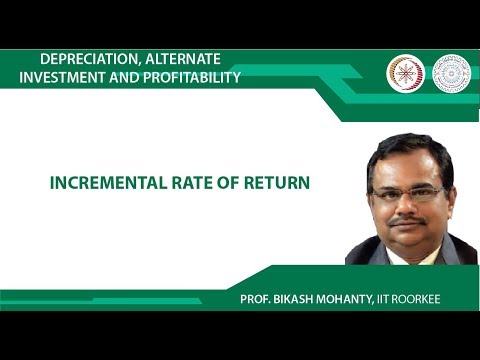 Incremental rate of return