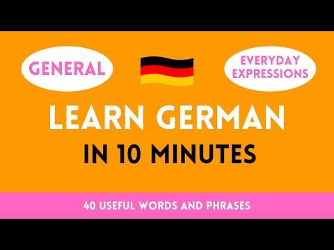 40 useful words and phrases - Everyday Expressions - Learn German vocabulary in 10 minutes