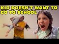Girl Temper Tantrum Doesn T Want To Go To School Original