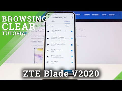 How to Clear Browsing Data in ZTE Blade v2020 – Remove Browsing History & Saved Passwords