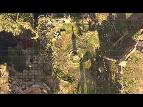 Ruined Temple | D&D Animated Battle Maps (BG3)