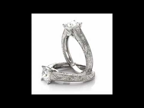 Moissanite Trek Quality #1 D-E-F Color Engagement Ring 14 kt white gold solitaire