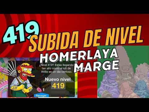 Los Simpson Springfield subida al Nivel 419 con Willie & Homerlaya Marge