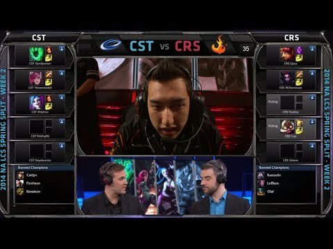 Coast vs Curse | 2014 NA LCS Spring split S4 W2D1 G2 | Curse vs Coast full game HD | CST vs CRS