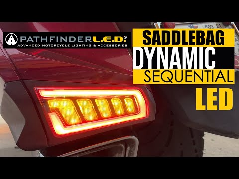 Rear Saddlebag Dynamic Sequential LEDs in 4K | 2018+ Honda Goldwing | PathfinderLED