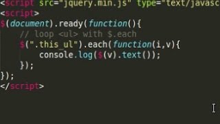 Jquery Tutorial - loop html elements, json with $.each