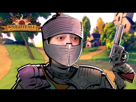 alanzoka e cap jogando Knightfall: A Daring Journey