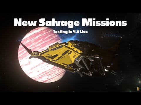 New Salvage Mission Testing In Alpha 4.6 By Adagio Holdings | Star Citizen 4k