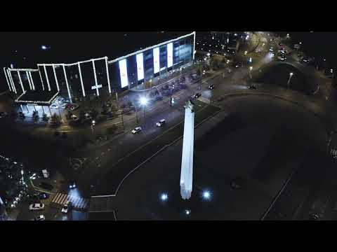 Odessa Ukraine At Night 4K, Ultra HD 4K, Bird Eye View