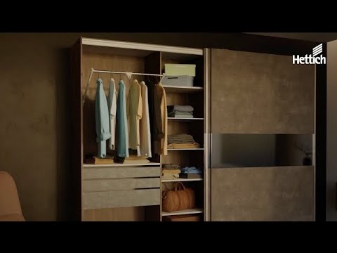 Hettich Wardrobe Lift For Size 920-1240 (W) x 140 (D) x 820 (H)