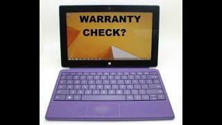 How to check warranty on  Microsoft Surface