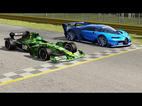 Formula Super Rapide vs Bugatti Vision GT at Monza Full Course