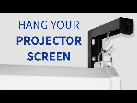 Projector screen wall mount 8 by 6