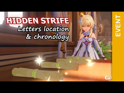 Letters in chronological order & location | Hidden Strife Diluc Event