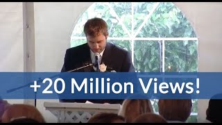 Best Brother Wedding Speech Kills Crowd (hilarious ending!) video