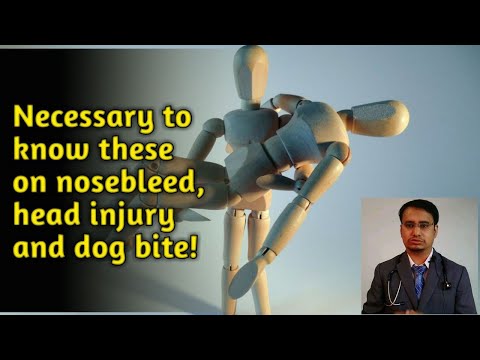Nose bleed। Head Injury।Dog bite। Rabies vaccine।Rabies immunisation। immunoglobulin। tika (English)