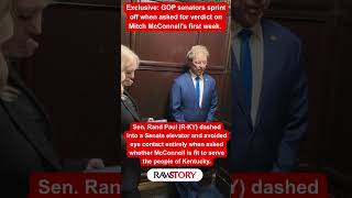 GOP senators sprint off when asked for verdict on Mitch McConnell's first week