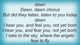 Hazel O'connor - Dawn Chorus Lyrics