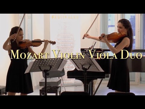 MOZART Duo for Violin and Viola in G major - Cristina & Patricia