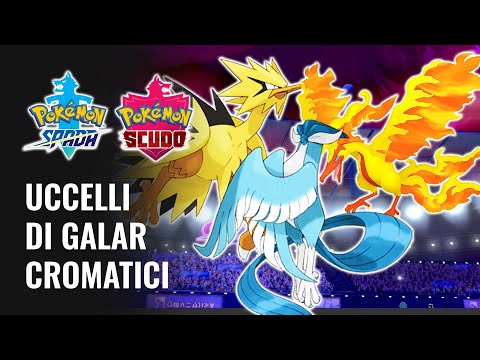 In regalo MOLTRES, ZAPDOS E ARTICUNO di GALAR SHINY su Pokémon Spada e Scudo!