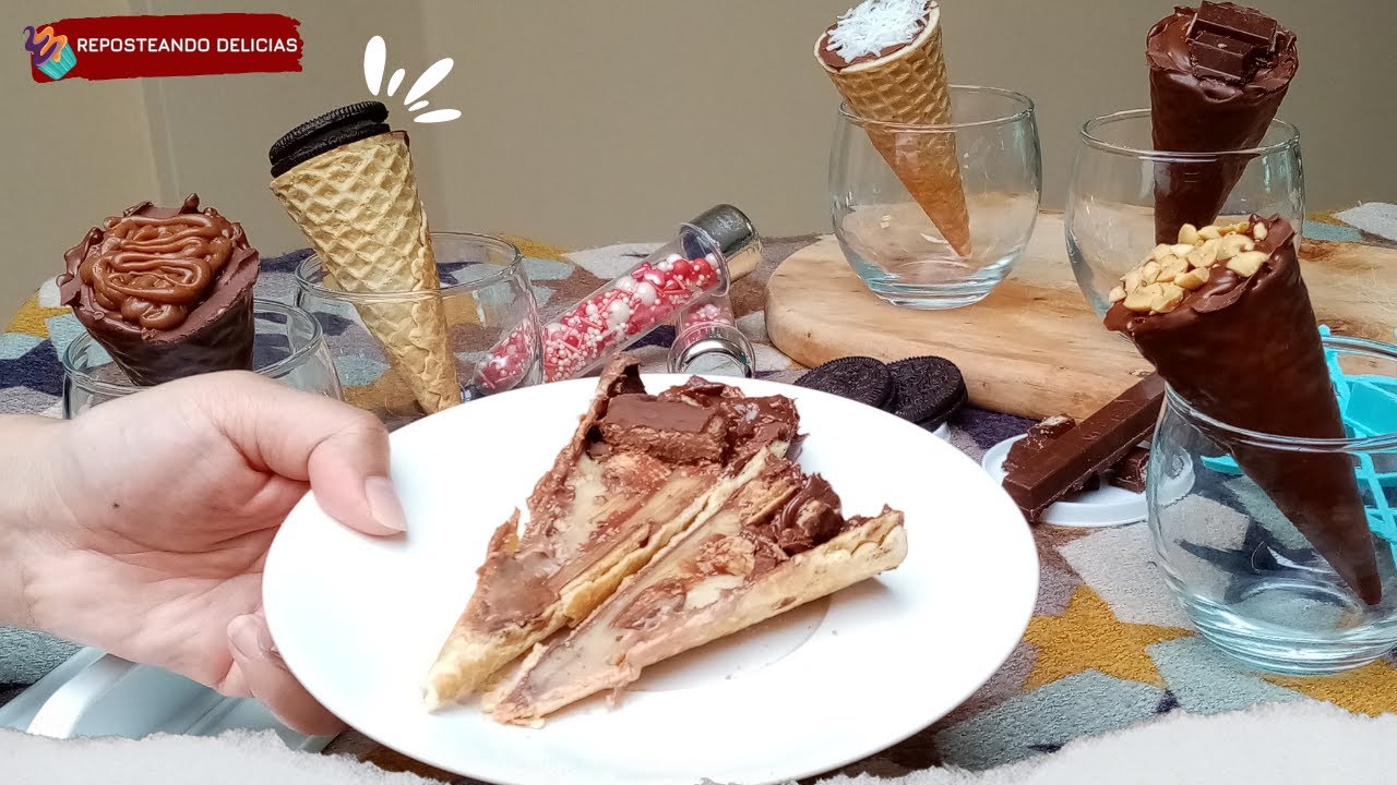 🍦 El CONO MÁS VENDIDO en Latinoamérica❗: Te enseño a hacer 6 sabores de CONOS TRUFADOS