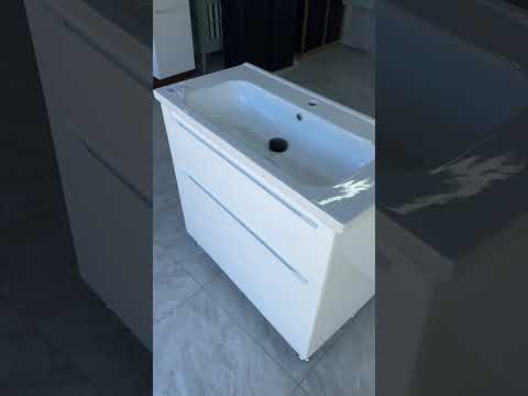 Тумба Николь LT08 с умывальником Creavit Ideal 90, белая, фурнитура BLUM - фото 1 - id-p3112939760