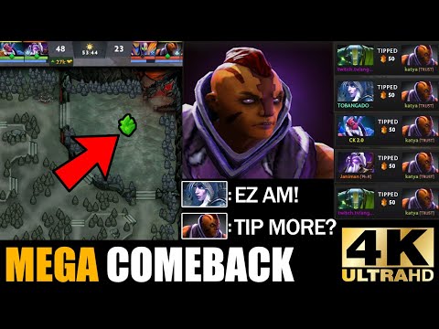 Divine Rapier + Pirate Hat Anti Mage Defend Mega Creeps - IMPOSSIBLE Comeback Dota 2 Pro Gameplay