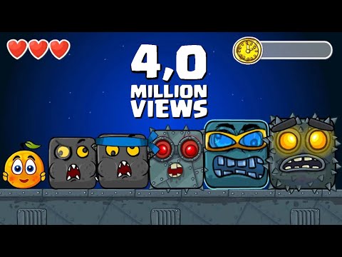 Red Вall 4: Cover Orange Ball Complete ALL LEVELS (1-75) Time Attack Walkthrough Superspeed Gameplay