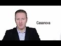 Casanova Meaning Pronunciation Word Wor L D Audio Video Dictionary
