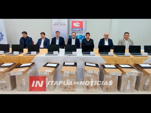 EXITOSA ENTREGA DE NOTEBOOKS CON INTERNET PARA ESCUELAS DE ITAPÚA