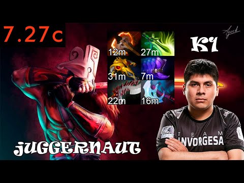 K1 Juggernaut | Full Gameplay 7.27c | Dota 2 Pro Replays
