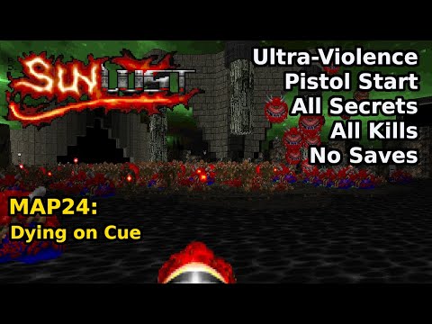 Doom II: Sunlust - MAP24: Dying on Cue (Ultra-Violence 100%)