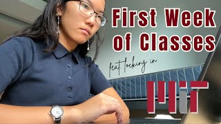 MIT First Week of Classes | navigating schedule + lots of studying!