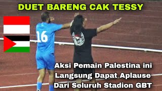 Download lagu Aksi Pemain Palestina Datangi Tribun Ultras Garuda di Stadion GBT, Respect Indonesia vs Palestina mp3