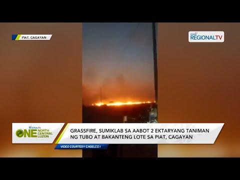 One North Central Luzon: Grassfire, sumiklab sa aabot 2 ektaryang taniman ng tubo at bakanteng lote
