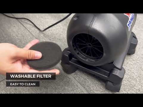 XPOWER A-12 Professional Car Dryer Blower Video