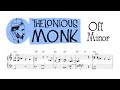 Thelonious Monk: Off Minor (Paris Piano Solo, 1954)