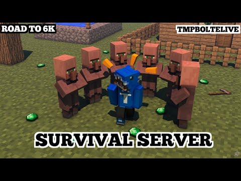 MINECRAFT SUBSCRIBER SURVIVAL SMP LIVE 💖🤗 | ROAD TO 6K 🥰🥰♥️ | TMP BOLTE LIVE